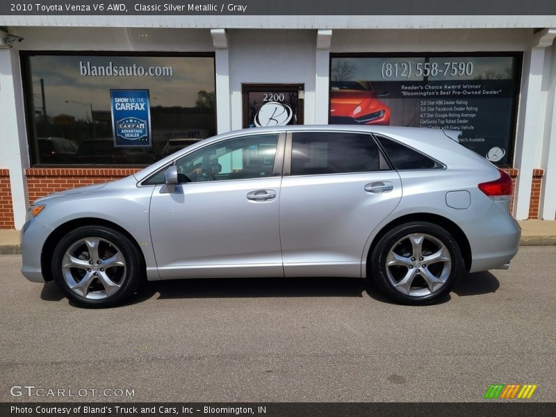 Classic Silver Metallic / Gray 2010 Toyota Venza V6 AWD