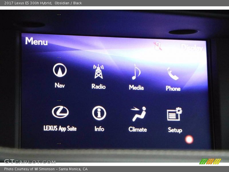 Obsidian / Black 2017 Lexus ES 300h Hybrid