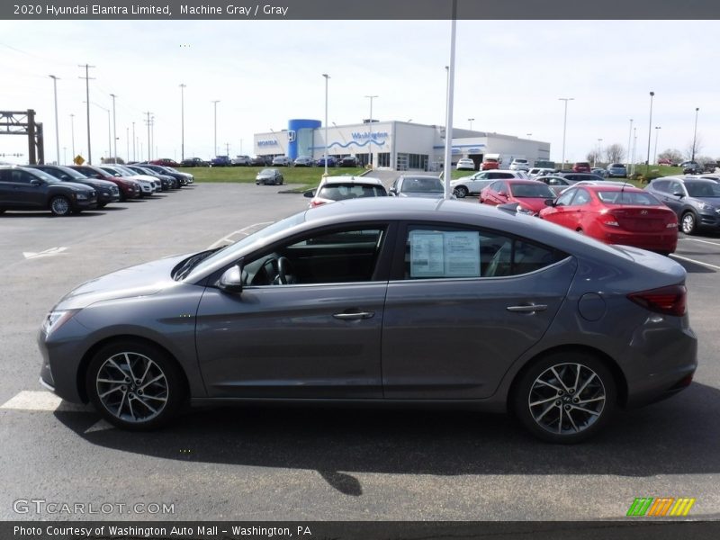 Machine Gray / Gray 2020 Hyundai Elantra Limited