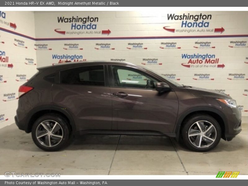 Midnight Amethyst Metallic / Black 2021 Honda HR-V EX AWD