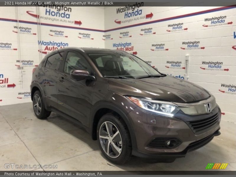 Midnight Amethyst Metallic / Black 2021 Honda HR-V EX AWD