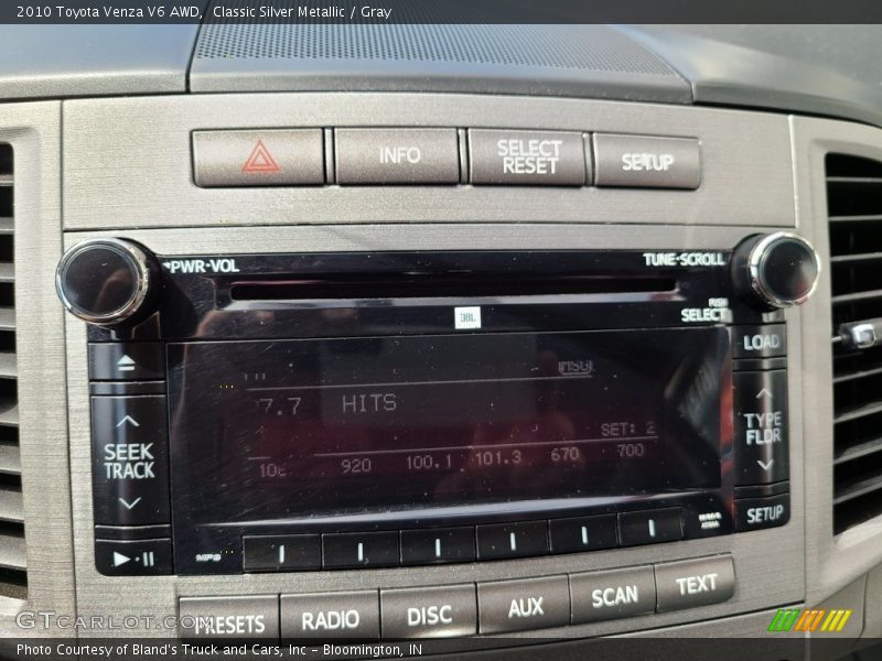 Classic Silver Metallic / Gray 2010 Toyota Venza V6 AWD