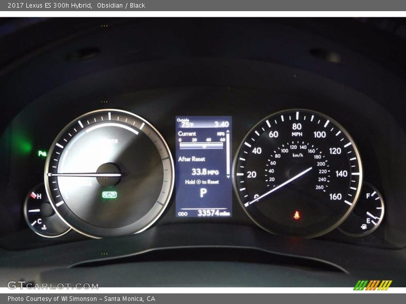 Obsidian / Black 2017 Lexus ES 300h Hybrid