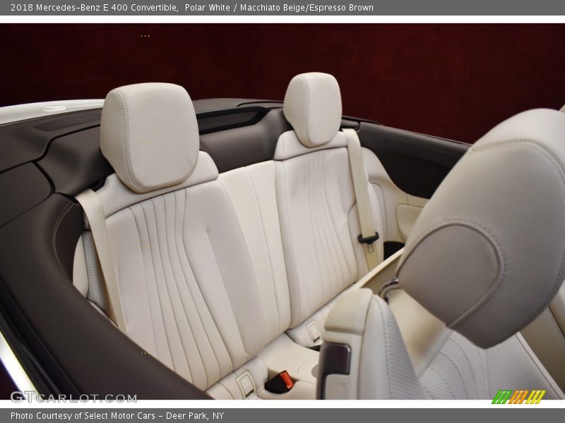 Polar White / Macchiato Beige/Espresso Brown 2018 Mercedes-Benz E 400 Convertible