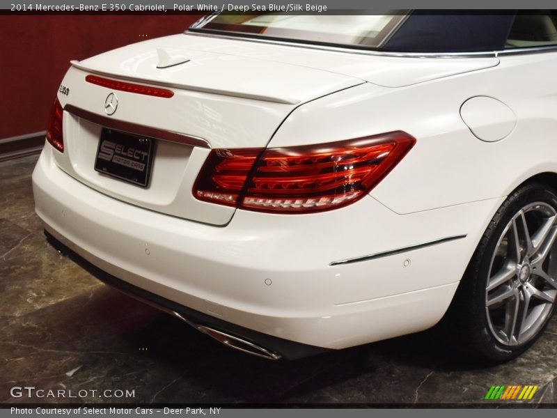 Polar White / Deep Sea Blue/Silk Beige 2014 Mercedes-Benz E 350 Cabriolet