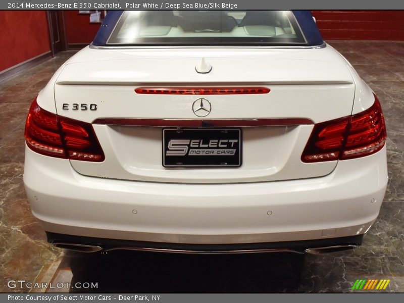 Polar White / Deep Sea Blue/Silk Beige 2014 Mercedes-Benz E 350 Cabriolet