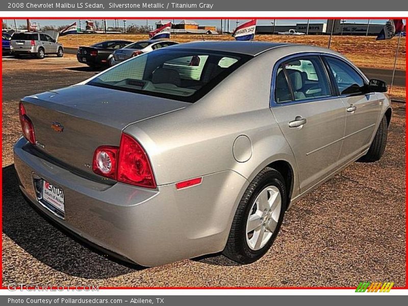 Silverstone Metallic / Titanium Gray 2008 Chevrolet Malibu LS Sedan