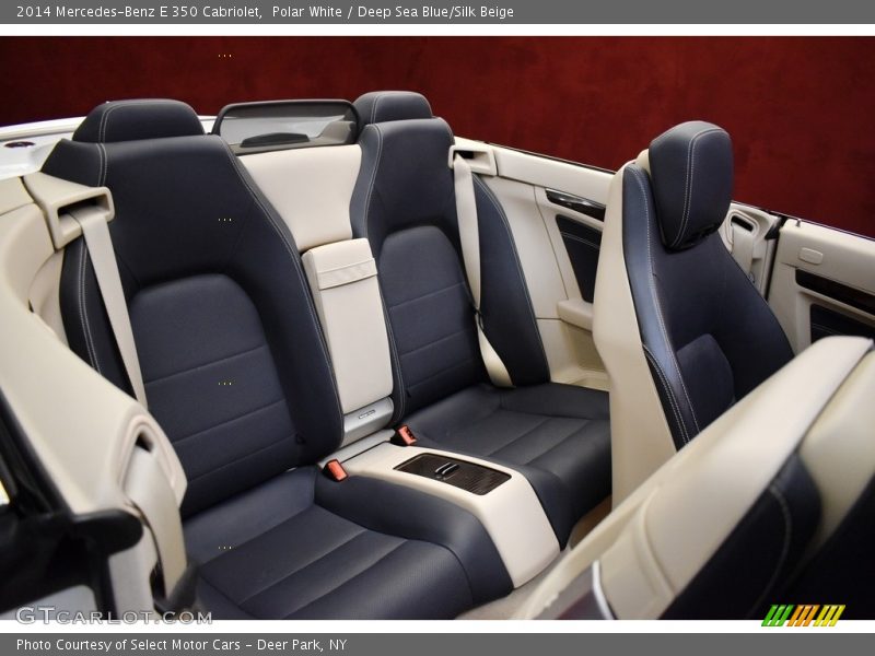 Polar White / Deep Sea Blue/Silk Beige 2014 Mercedes-Benz E 350 Cabriolet