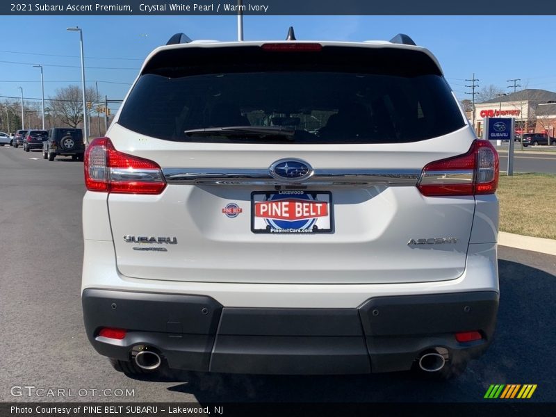 Crystal White Pearl / Warm Ivory 2021 Subaru Ascent Premium