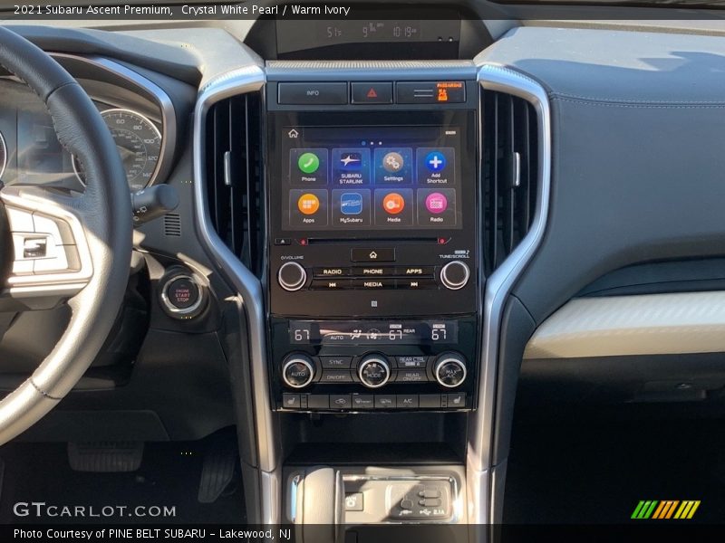 Crystal White Pearl / Warm Ivory 2021 Subaru Ascent Premium
