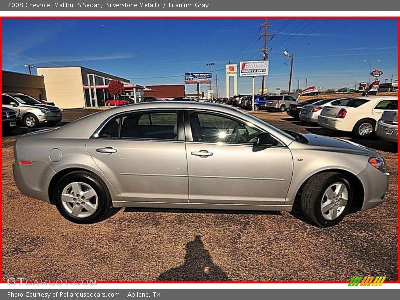 Silverstone Metallic / Titanium Gray 2008 Chevrolet Malibu LS Sedan