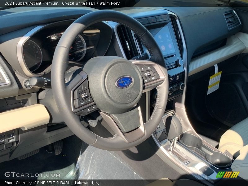 Crystal White Pearl / Warm Ivory 2021 Subaru Ascent Premium