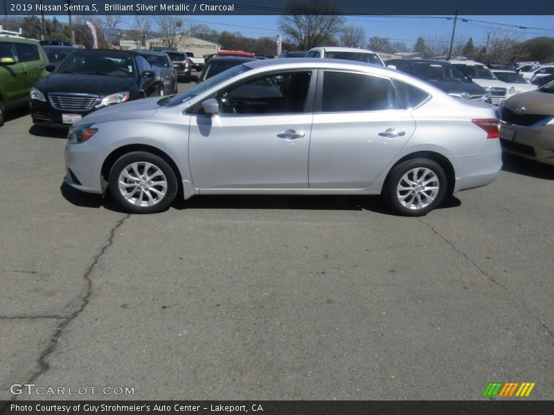 Brilliant Silver Metallic / Charcoal 2019 Nissan Sentra S