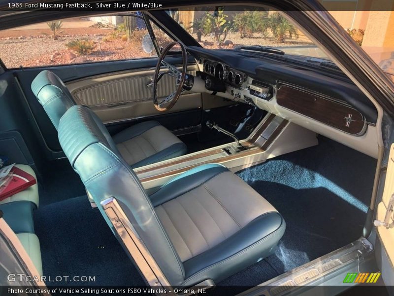  1965 Mustang Fastback White/Blue Interior