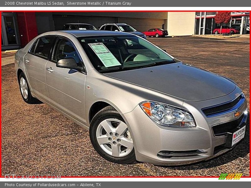 Silverstone Metallic / Titanium Gray 2008 Chevrolet Malibu LS Sedan