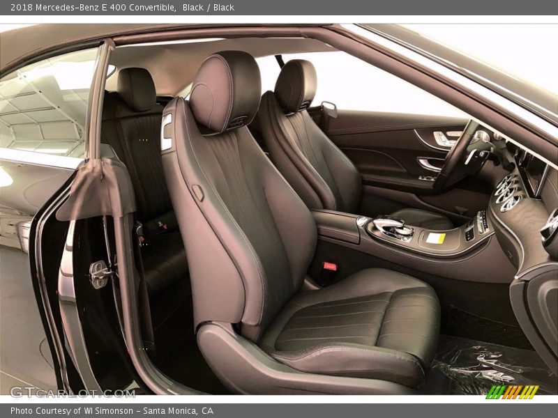 Black / Black 2018 Mercedes-Benz E 400 Convertible