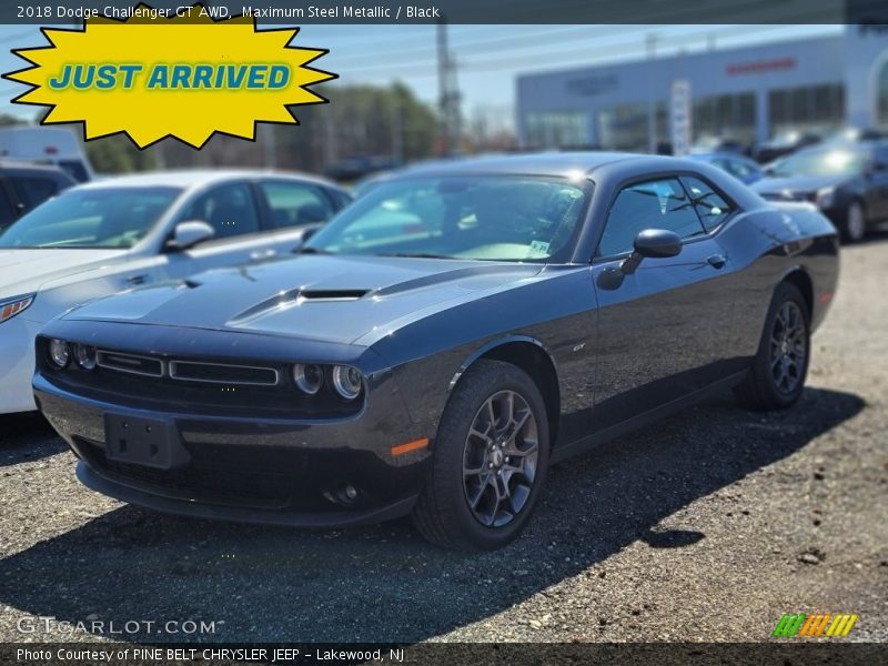 Maximum Steel Metallic / Black 2018 Dodge Challenger GT AWD