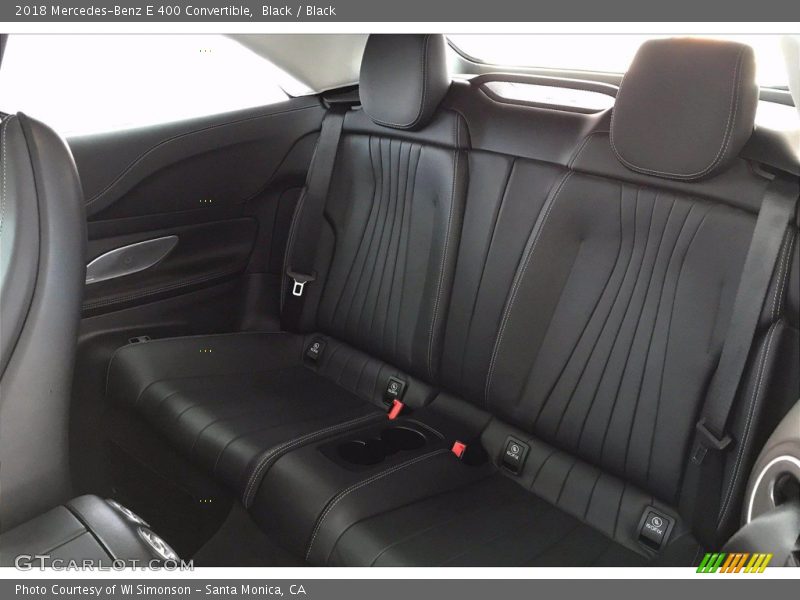 Black / Black 2018 Mercedes-Benz E 400 Convertible