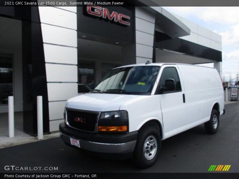 Summit White / Medium Pewter 2021 GMC Savana Van 2500 Cargo