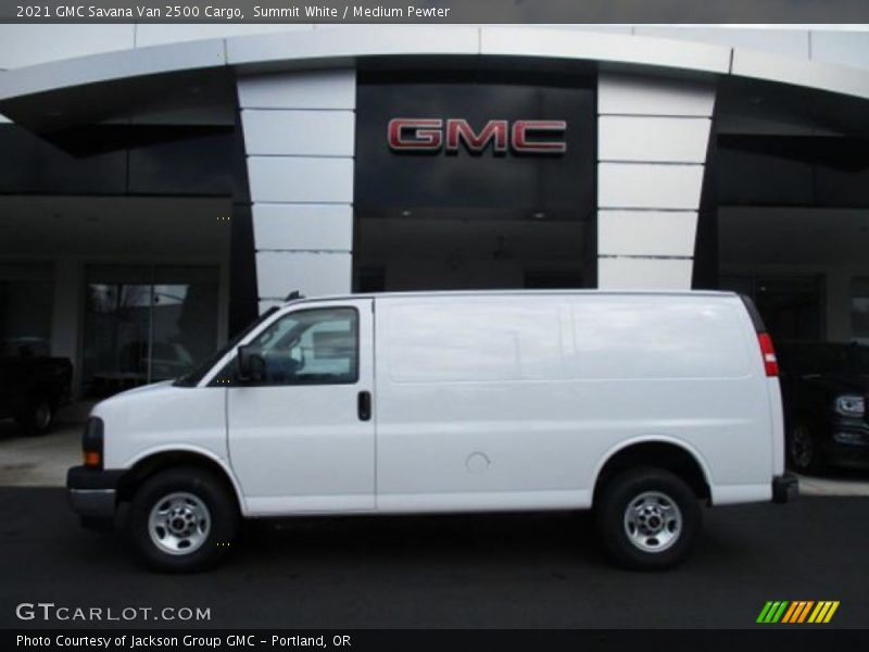 Summit White / Medium Pewter 2021 GMC Savana Van 2500 Cargo