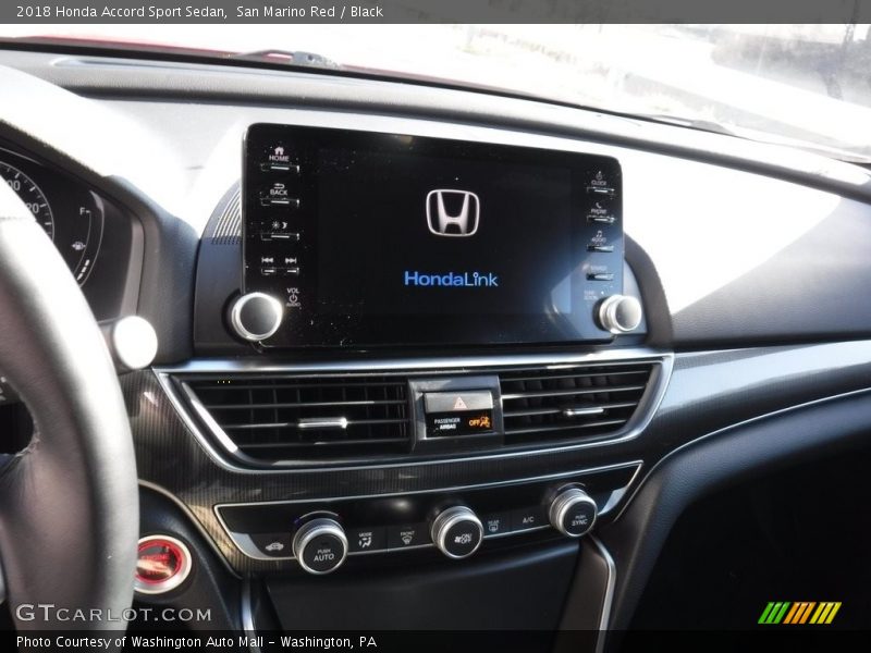 San Marino Red / Black 2018 Honda Accord Sport Sedan