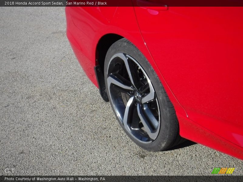San Marino Red / Black 2018 Honda Accord Sport Sedan