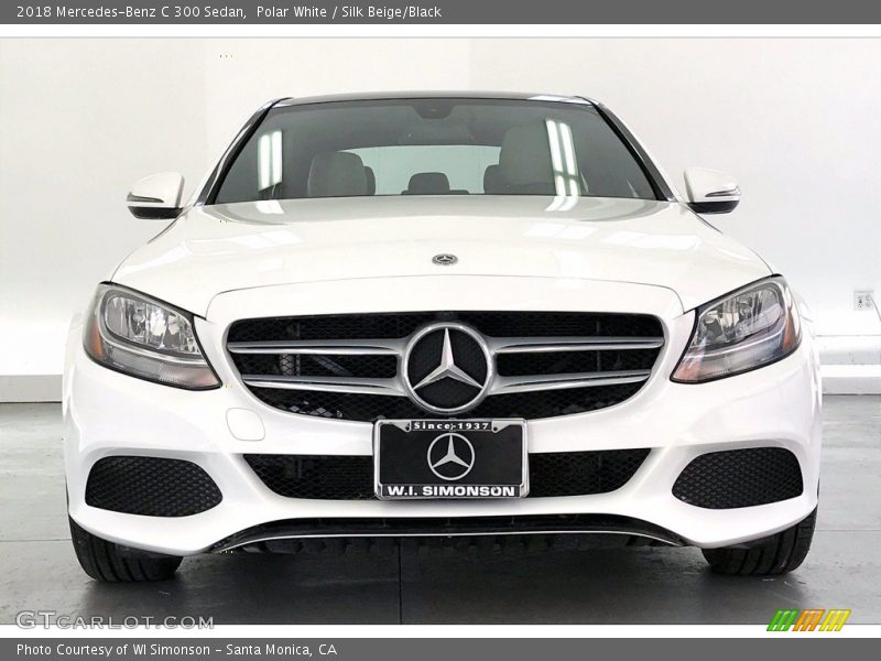 Polar White / Silk Beige/Black 2018 Mercedes-Benz C 300 Sedan