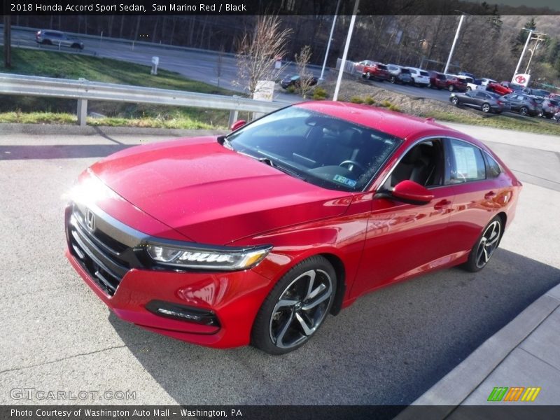 San Marino Red / Black 2018 Honda Accord Sport Sedan