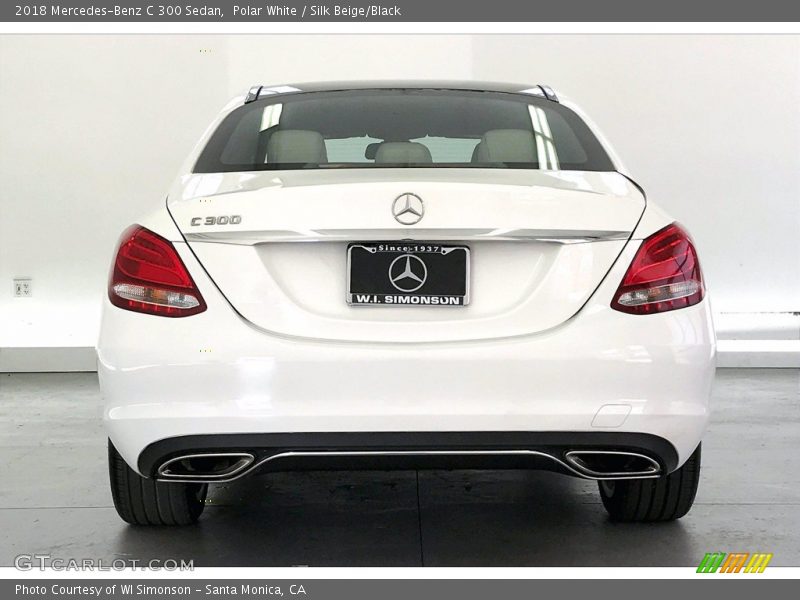 Polar White / Silk Beige/Black 2018 Mercedes-Benz C 300 Sedan