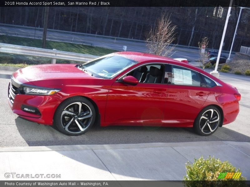 San Marino Red / Black 2018 Honda Accord Sport Sedan