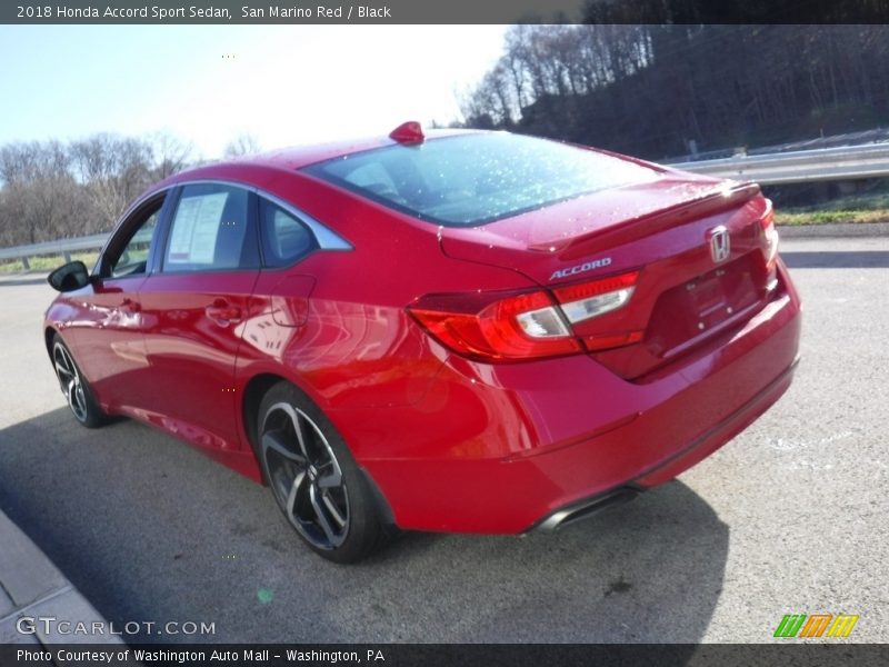San Marino Red / Black 2018 Honda Accord Sport Sedan