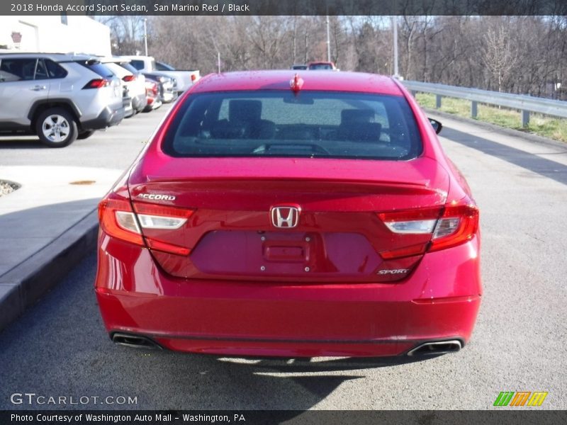 San Marino Red / Black 2018 Honda Accord Sport Sedan