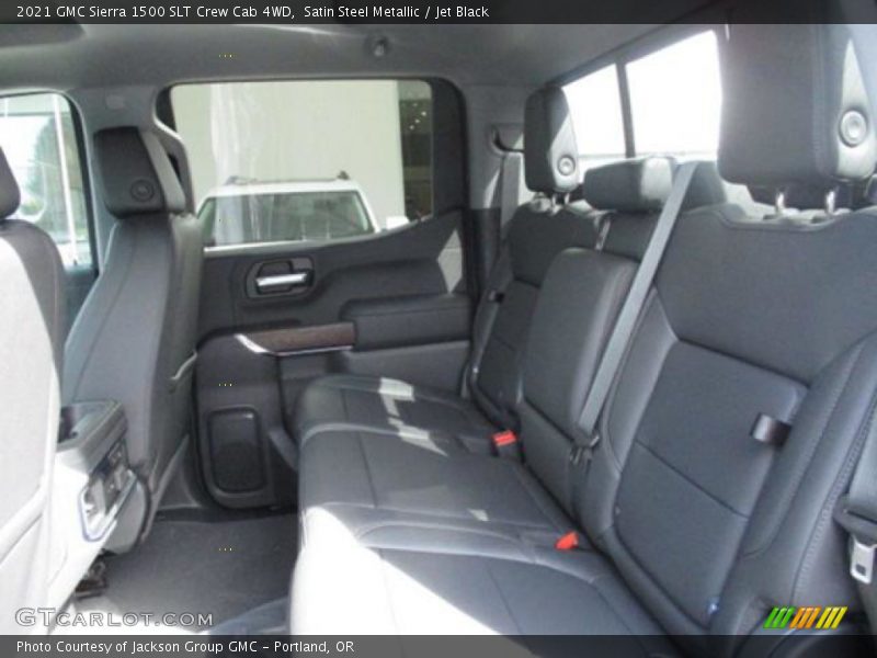 Satin Steel Metallic / Jet Black 2021 GMC Sierra 1500 SLT Crew Cab 4WD