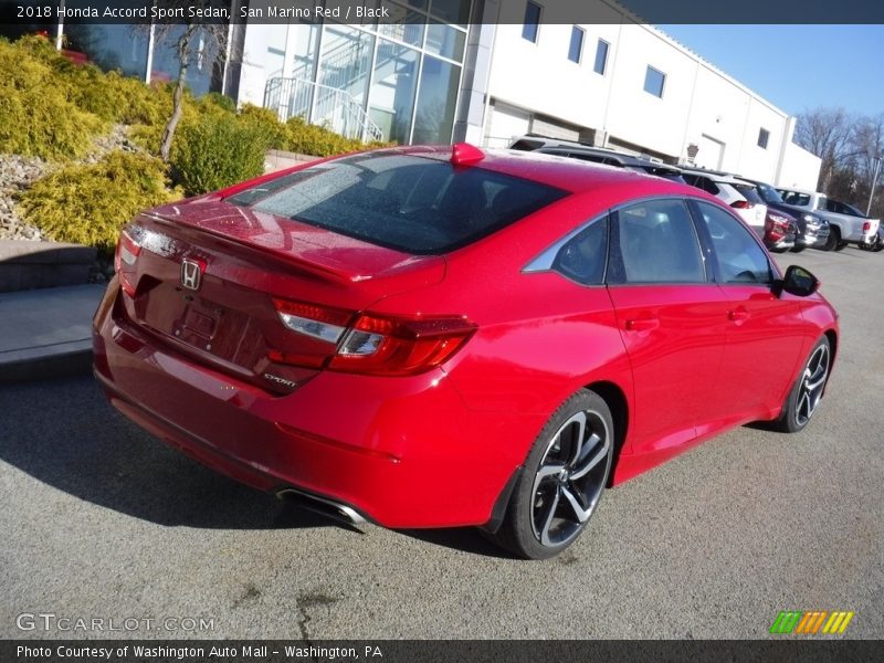San Marino Red / Black 2018 Honda Accord Sport Sedan