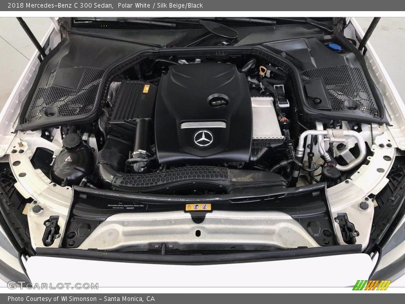 Polar White / Silk Beige/Black 2018 Mercedes-Benz C 300 Sedan