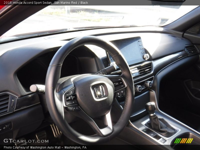 San Marino Red / Black 2018 Honda Accord Sport Sedan
