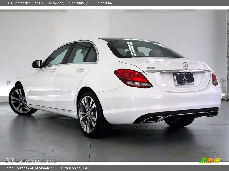 Polar White / Silk Beige/Black 2018 Mercedes-Benz C 300 Sedan