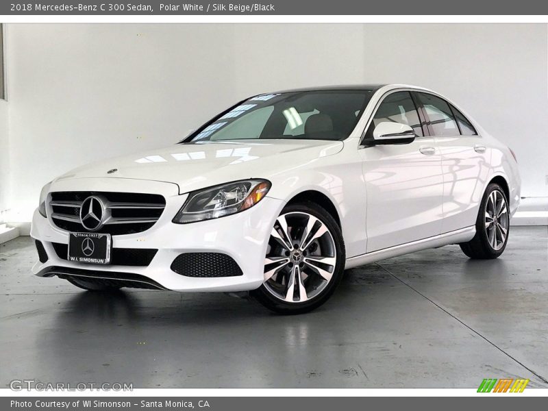 Polar White / Silk Beige/Black 2018 Mercedes-Benz C 300 Sedan