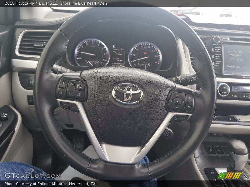 Shoreline Blue Pearl / Ash 2018 Toyota Highlander XLE