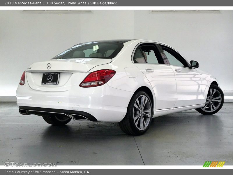 Polar White / Silk Beige/Black 2018 Mercedes-Benz C 300 Sedan