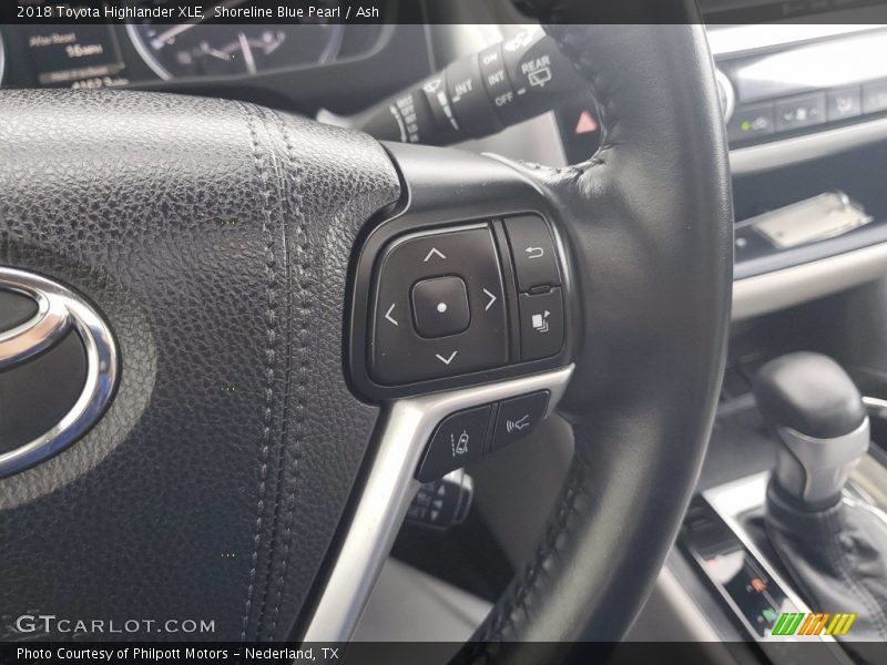 Shoreline Blue Pearl / Ash 2018 Toyota Highlander XLE