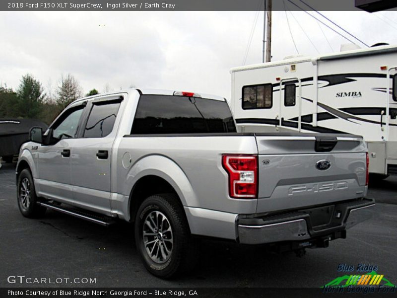 Ingot Silver / Earth Gray 2018 Ford F150 XLT SuperCrew
