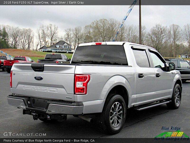 Ingot Silver / Earth Gray 2018 Ford F150 XLT SuperCrew