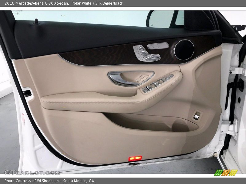 Polar White / Silk Beige/Black 2018 Mercedes-Benz C 300 Sedan