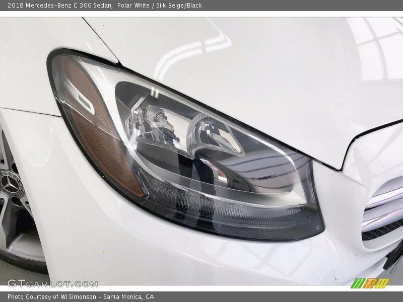 Polar White / Silk Beige/Black 2018 Mercedes-Benz C 300 Sedan