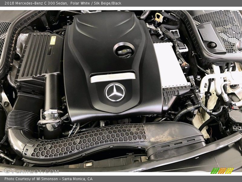 Polar White / Silk Beige/Black 2018 Mercedes-Benz C 300 Sedan