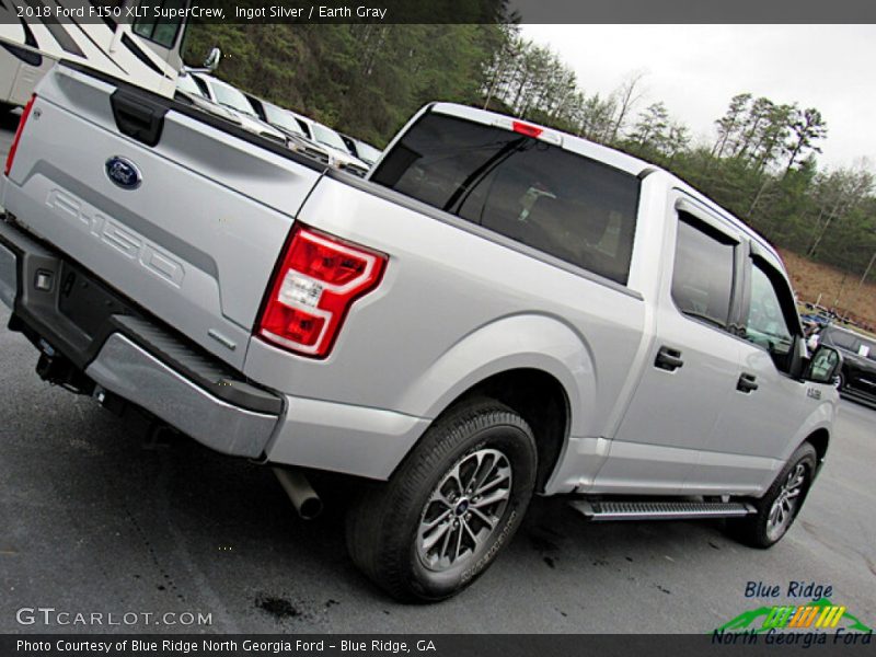 Ingot Silver / Earth Gray 2018 Ford F150 XLT SuperCrew