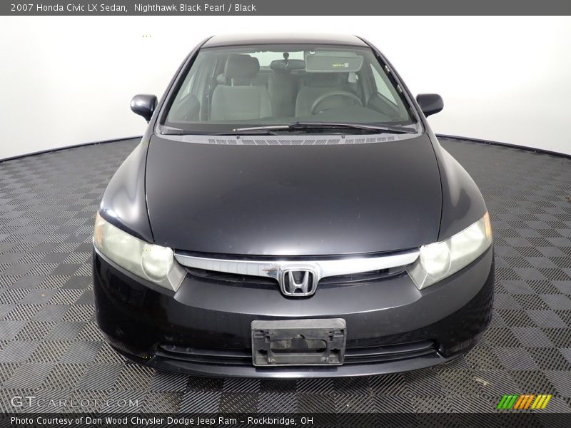 Nighthawk Black Pearl / Black 2007 Honda Civic LX Sedan