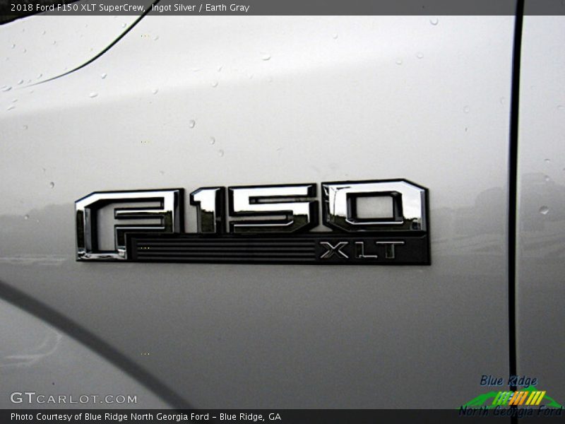 Ingot Silver / Earth Gray 2018 Ford F150 XLT SuperCrew