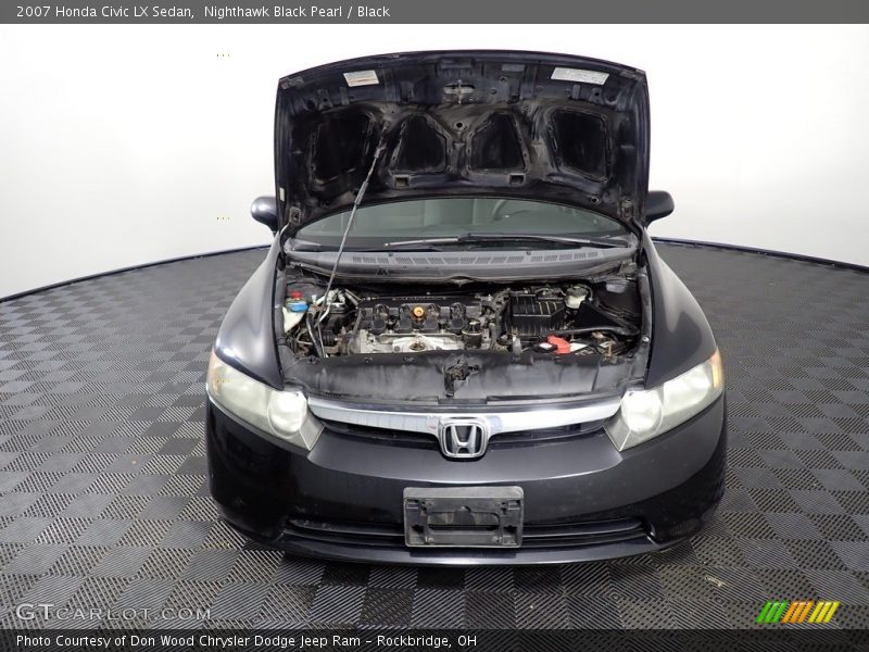 Nighthawk Black Pearl / Black 2007 Honda Civic LX Sedan